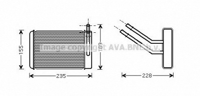 AVA QUALITY COOLING fd6360 -  Теплообменник, отопление салона